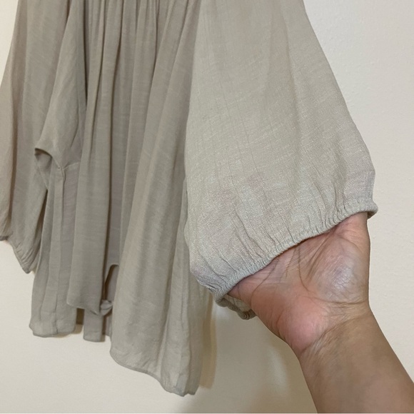 JM Collection Peasant Top Front Tie Size 4X - Picture 7 of 9